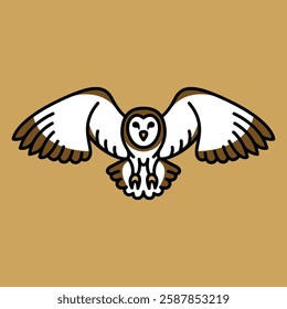 owl vector line art illustration design