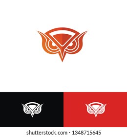 Owl Vector Logo Concept Icon