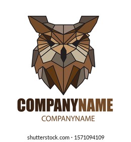 owl vector logo design template 