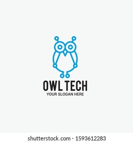 owl Vector Logo Design Template