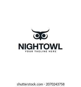 owl vector logo design. logo template