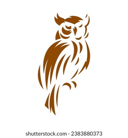 Owl Vector Logo Design Template