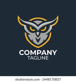 Owl Vector logo design template 