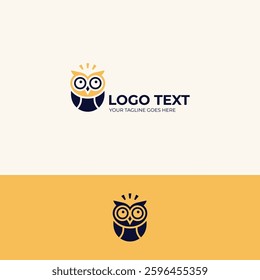 Owl vector logo design template