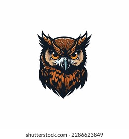 owl vector logo, eps.  10 editables