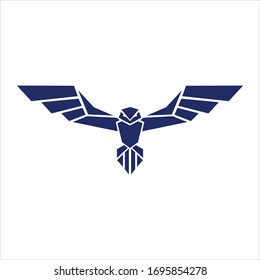 Eule-Vektorillustration-Logo-Grafik, modern abstrakt