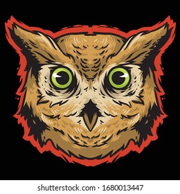 owl vector logo icon design mascot