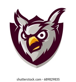 Owl - Vector logo / icon mascot illustration
