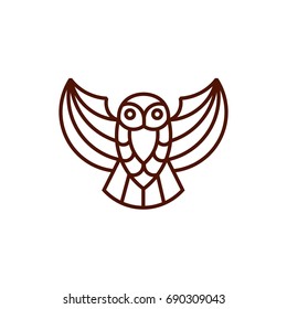 Owl - Vector logo / icon mascot illustration