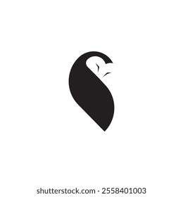 Owl vector for logo or icon,clip art, drawing Elegant minimalist style,abstract style Illustration
