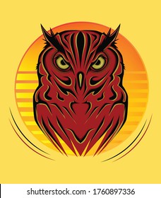 Owl vector logo. the owl illustration