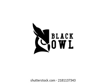 The owl vector logo illustration. 