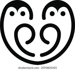 Owl vector logo with unified line design, minimalist and modern. Symbol of intelligence, insight and creativity, suitable for branding in education, technology and business.