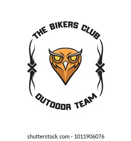 Owl vector mascot design sport animals illustration emblem isolated 