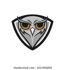 Owl vector mascot design sport animals illustration emblem isolated 