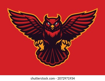 Owl Vector Mascot, this design can be used as an emblem