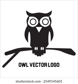 Owl vector simple logo design