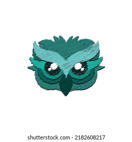 owl vector sketch illustration, scribble art