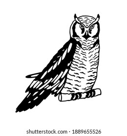 Owl. Vector stock illustration eps10.