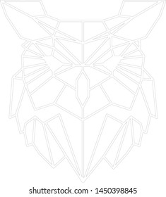 owl wall art vector design