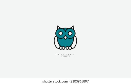 Owl wild vector logo design