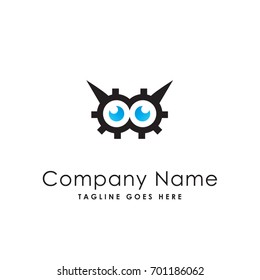 owl wise logo template
