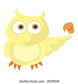owl without beak