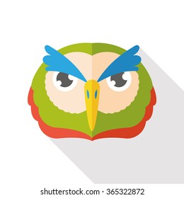 owl zoo animal flat icon