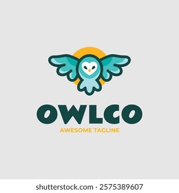 Owlco Simple Mascot Logo Template