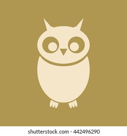 Owlet Icon. Eps-10.