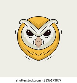 The owls head logo is perfect for esports gaming teams Premium Vector