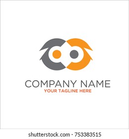 owl's head logo vector