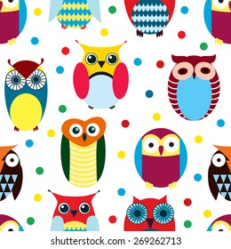 Owls pattern