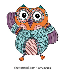 Owls Vector, Owls Illustration Doodle Vector