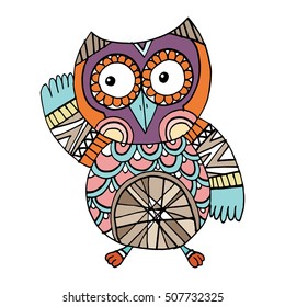 Owls Vector, Owls Illustration Doodle Vector