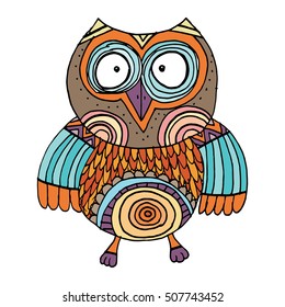 Owls Vector, Owls Illustration Doodle Vector