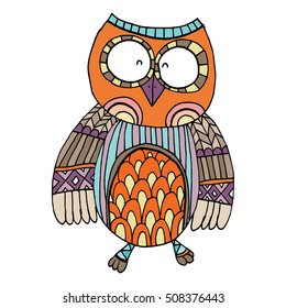 Owls Vector, Owls Illustration Doodle Vector