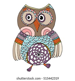 Owls Vector, Owls Illustration Doodle Vector