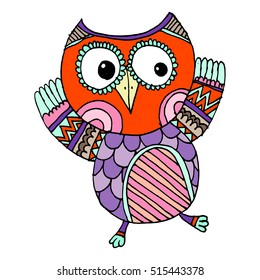 Owls Vector, Owls Illustration Doodle Vector