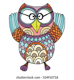 Owls Vector, Owls Illustration Doodle Vector