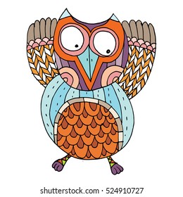 Owls Vector, Owls Illustration Doodle Vector