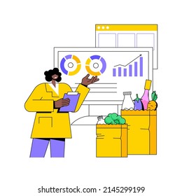 Own Consumption Abstract Concept Vector Illustration. Household Food And Beverages, Goods And Services Produced For Own Consumption, Economic Statistics, Value Calculation Abstract Metaphor.