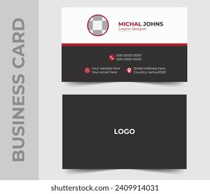 diseño propio y una plantilla de tarjeta de negocios única de doble cara.