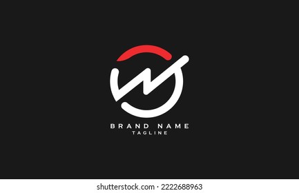 OWN, OW, WO, Abstract initial monogram letter alphabet logo design