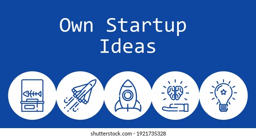 Own Startup Ideas Background Concept Own Stock Vector (Royalty Free ...