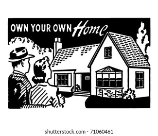 Own Your Own Home 3 - Retro Ad Art Banner