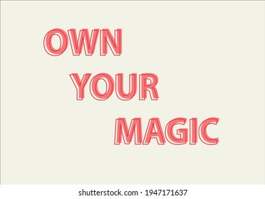 own your magic message vector