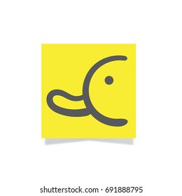 The owner of black duck on a yellow ground, the symbol of success and love.
