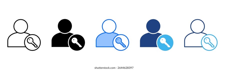 Conjunto de iconos de Propietaria colección de estilos múltiples