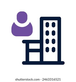 owner icon. vector dual tone icon for your website, mobile, presentation, and logo design.